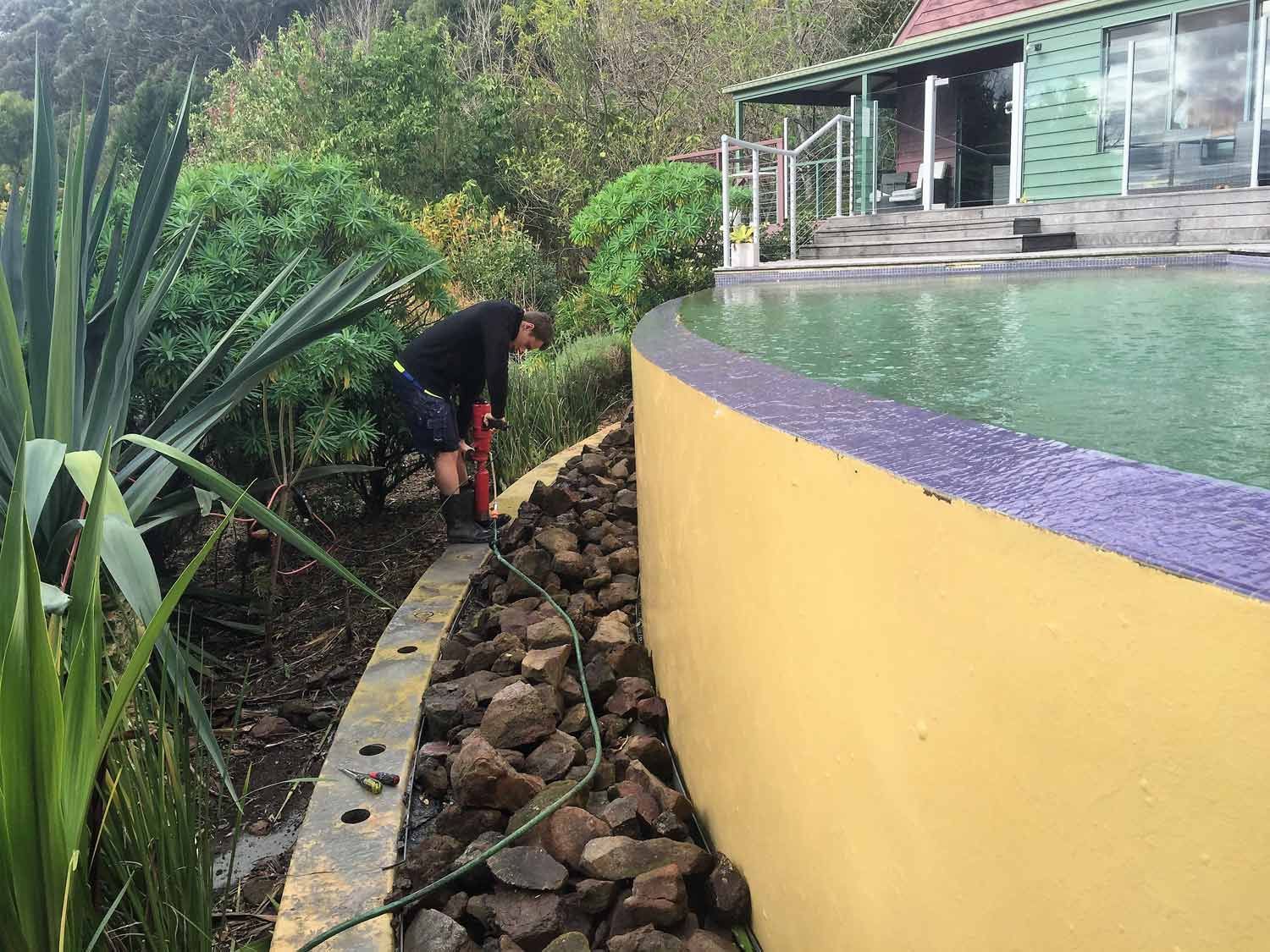 A Pool with Yellow Wall — South Coast Glass In South Nowra, NSW