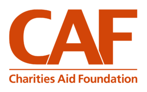 Orange CAF logo above the words