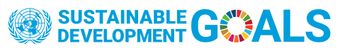 UN Sustainable Development Goals logo in blue and multicolor.