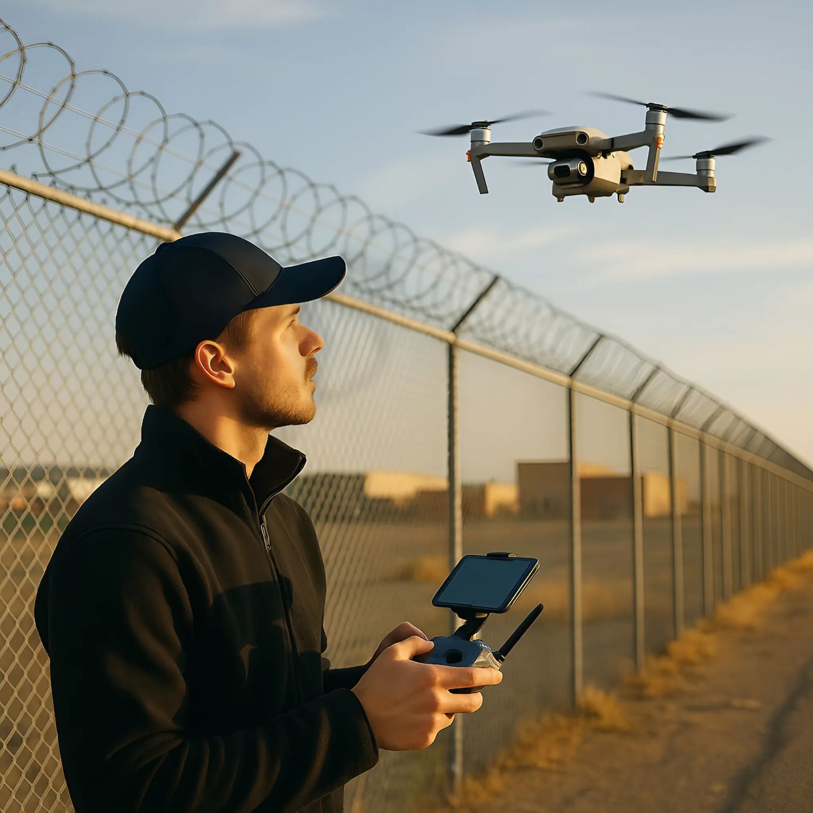 Military and law enforcement use Blue UAS drone in tactical training exercise