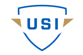 A blue shield with the word Unmanned Safety Institute Logo