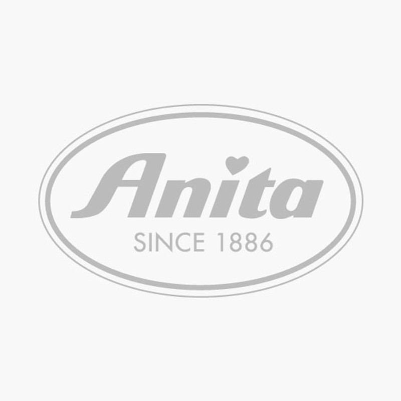A black and white logo for anita since 1886 on a white background.