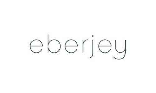 The word eberjey is on a white background.