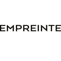 A black and white logo for empreinte on a white background.