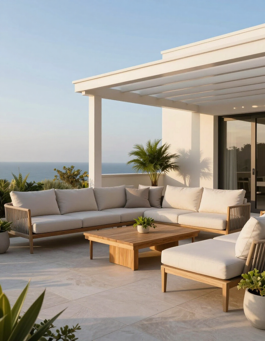 Terrazzo con pergola - Mannucci Vetrate