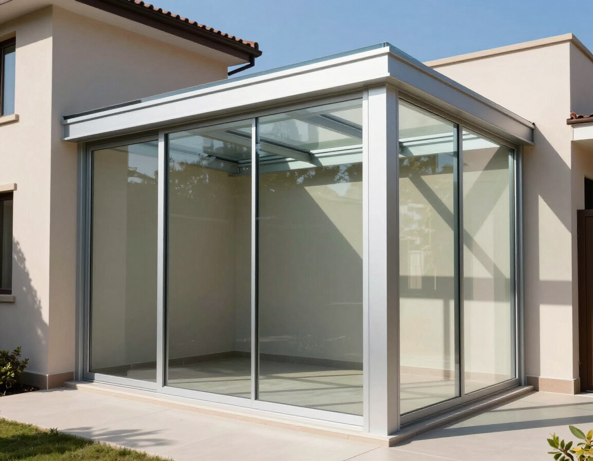 Tetto fisso su portico residenziale