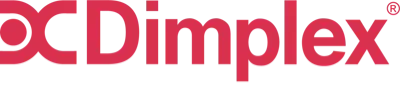 Dimplex logo in pink text on a white background