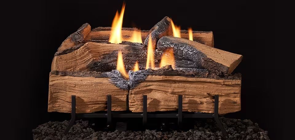 Modern white fireplace with a glowing electric fire in a black surround
