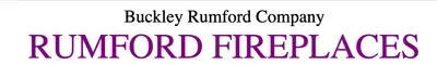 Buckley Rumford Company logo with purple “RUMFORD FIREPLACES” text on a light background