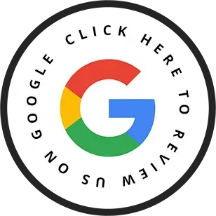 Google logo with “click here to reveal” text in a circular black border