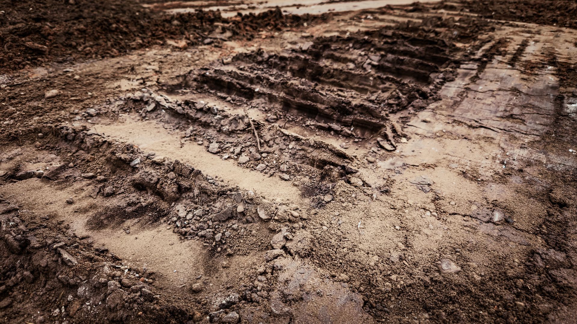 Muddy ground