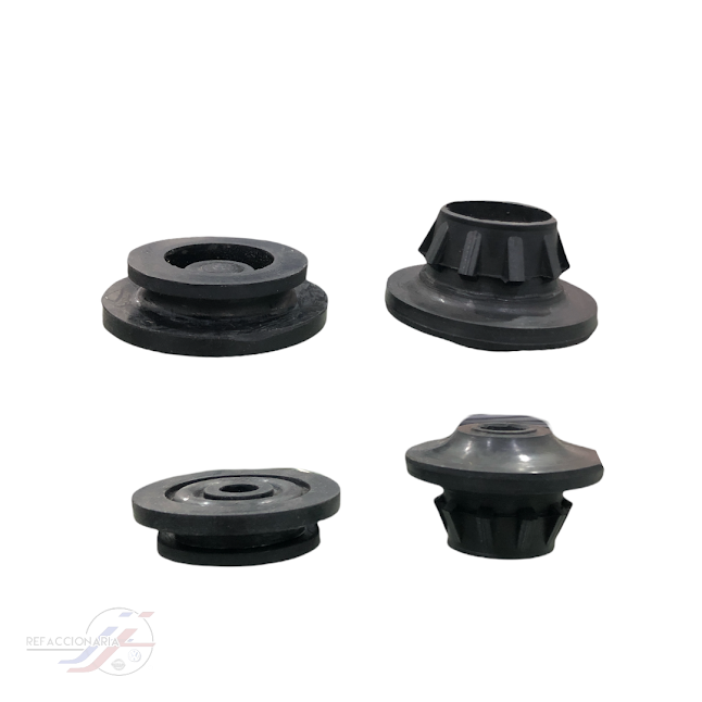 Kit 4 Pzas Gomas Superior E Inferior Para Radiador Sentra