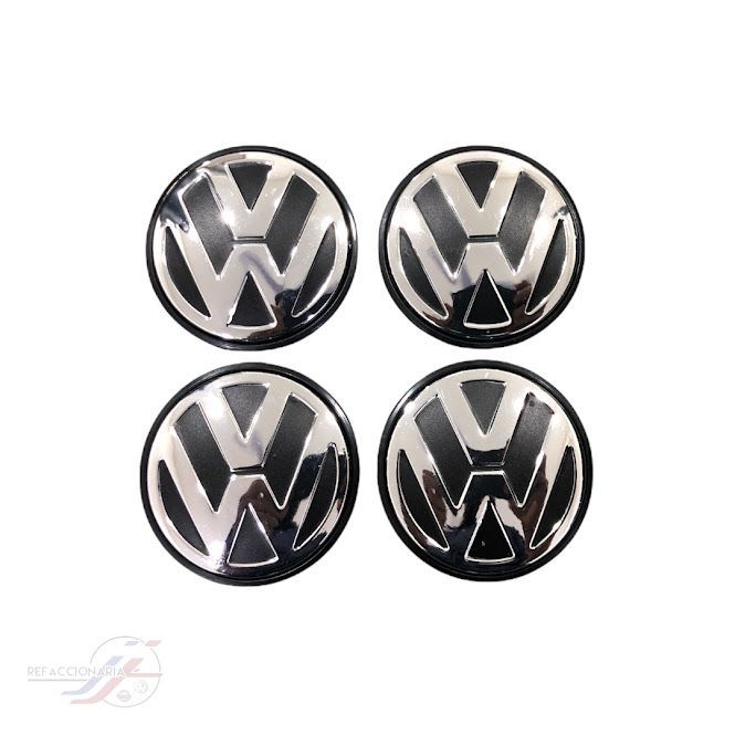 4 Tapas Centro De Rin Volkswagen Vw, A4, Vento, Polo, 52mm