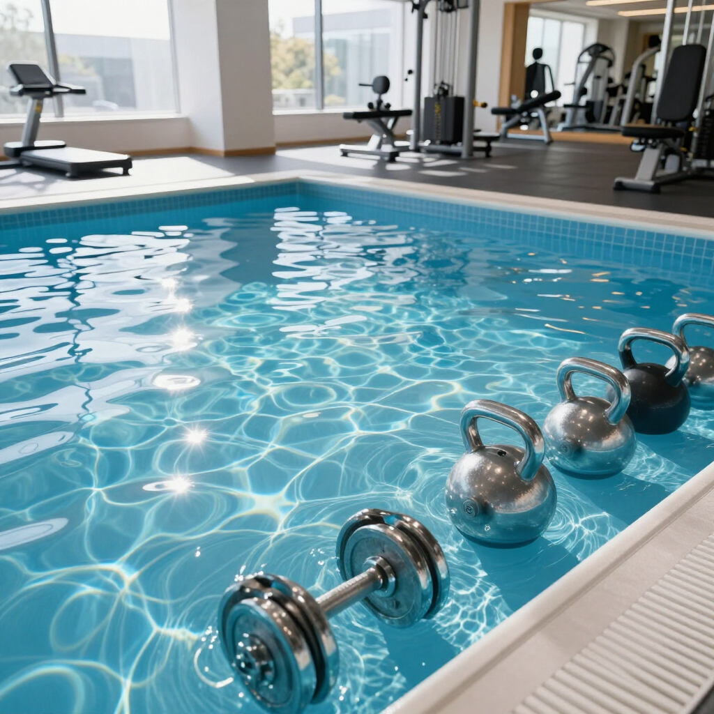 Piscine moderne pour cours d'aquagym et bien-être