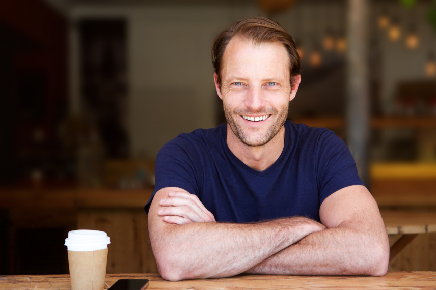 Man improving strength and energy after testosterone therapy in Metairie