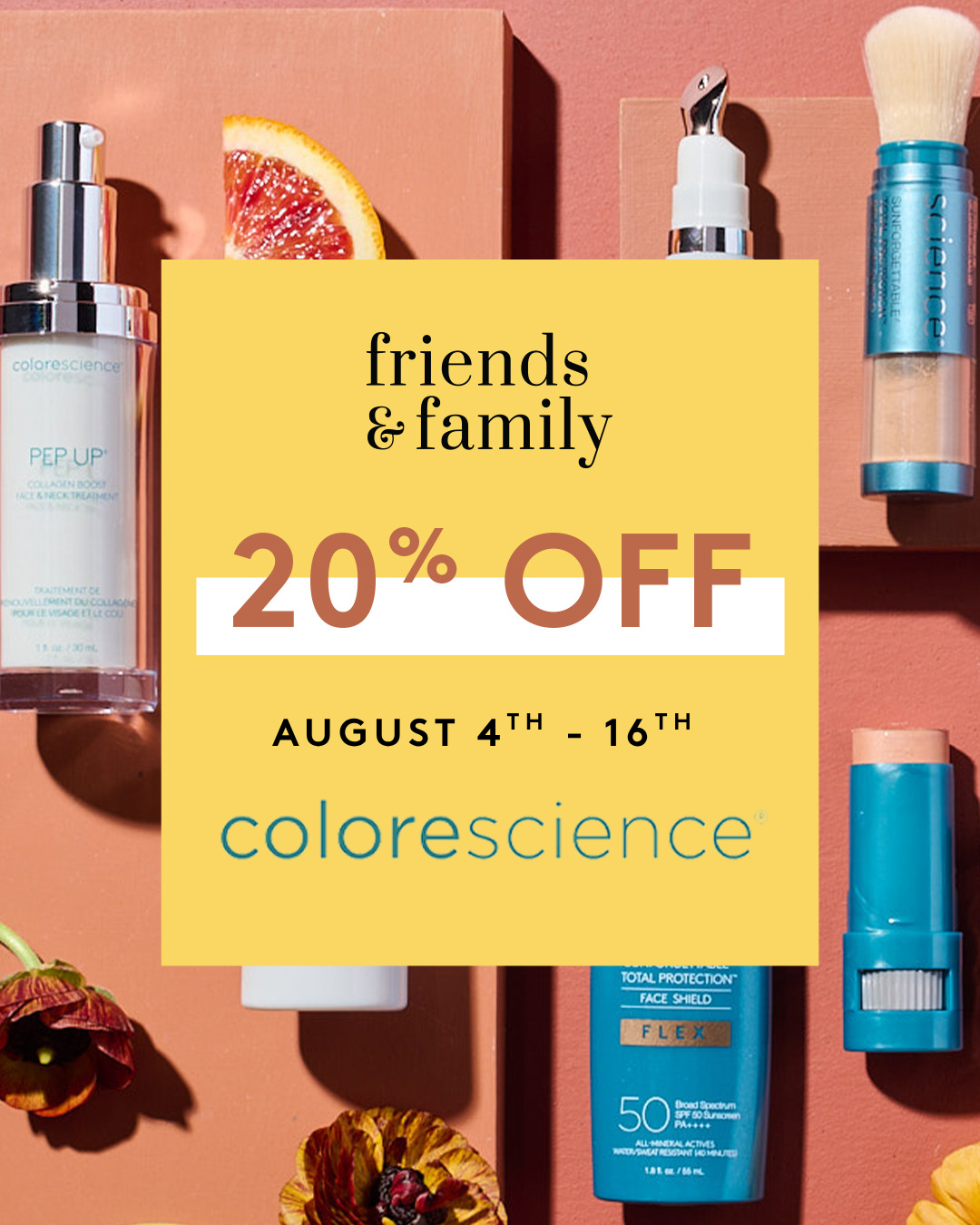 Colorescience product flash sale | Metairie skincare prpoducts | Chronos BHW