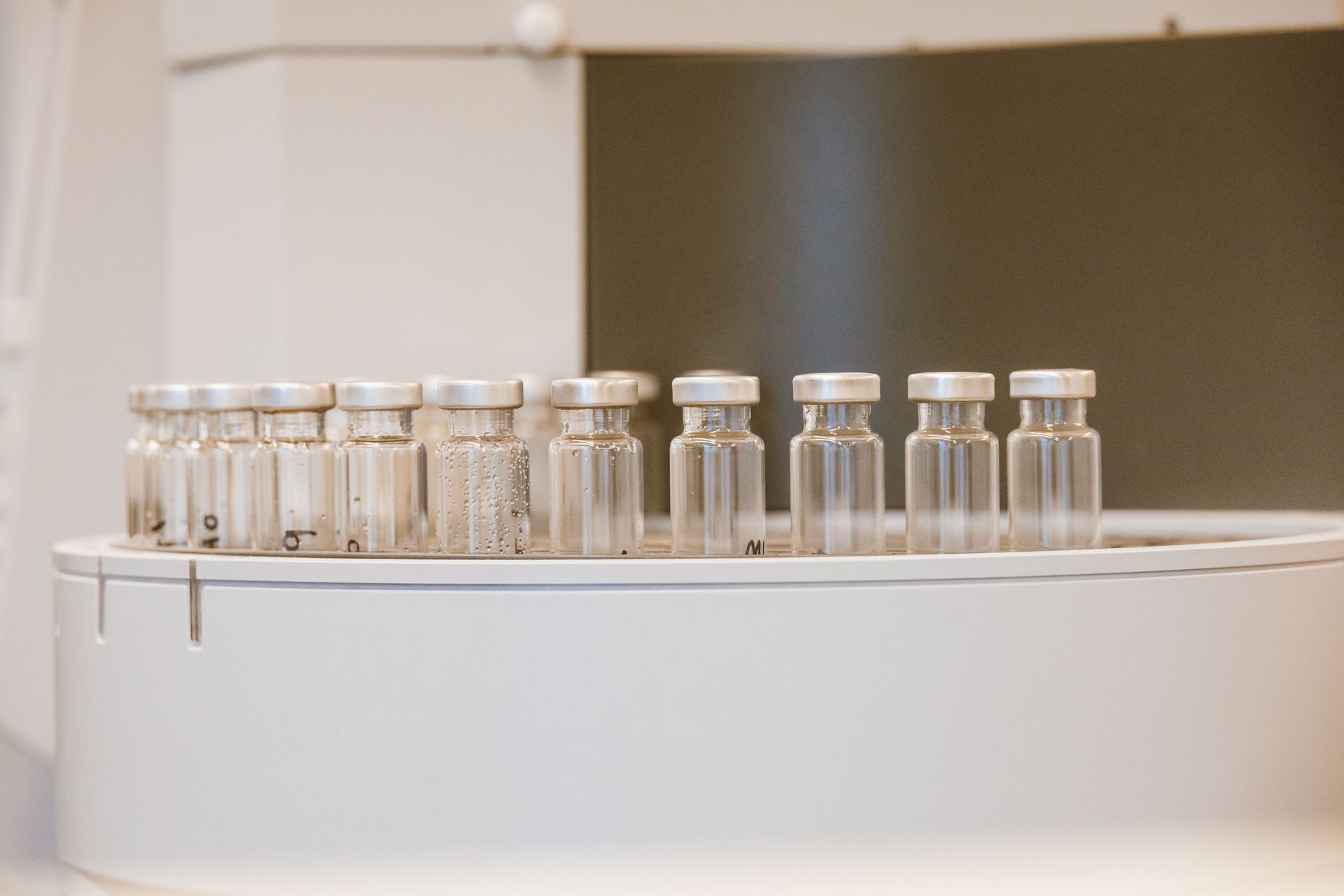 GLP-1 weight loss medication vials used for physician-guided treatment