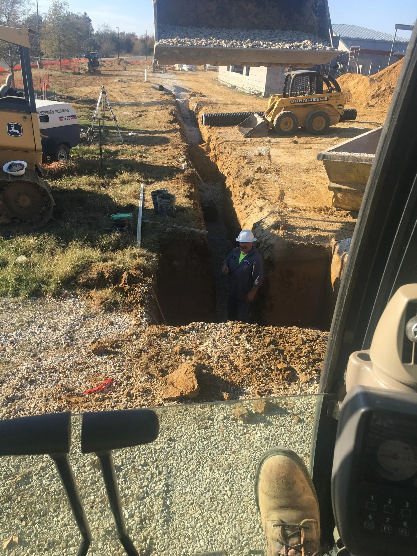 Storm Pipe Installation for Advanced Technology Center — Owensboro, KY — Hagerman Plumbing & Heating