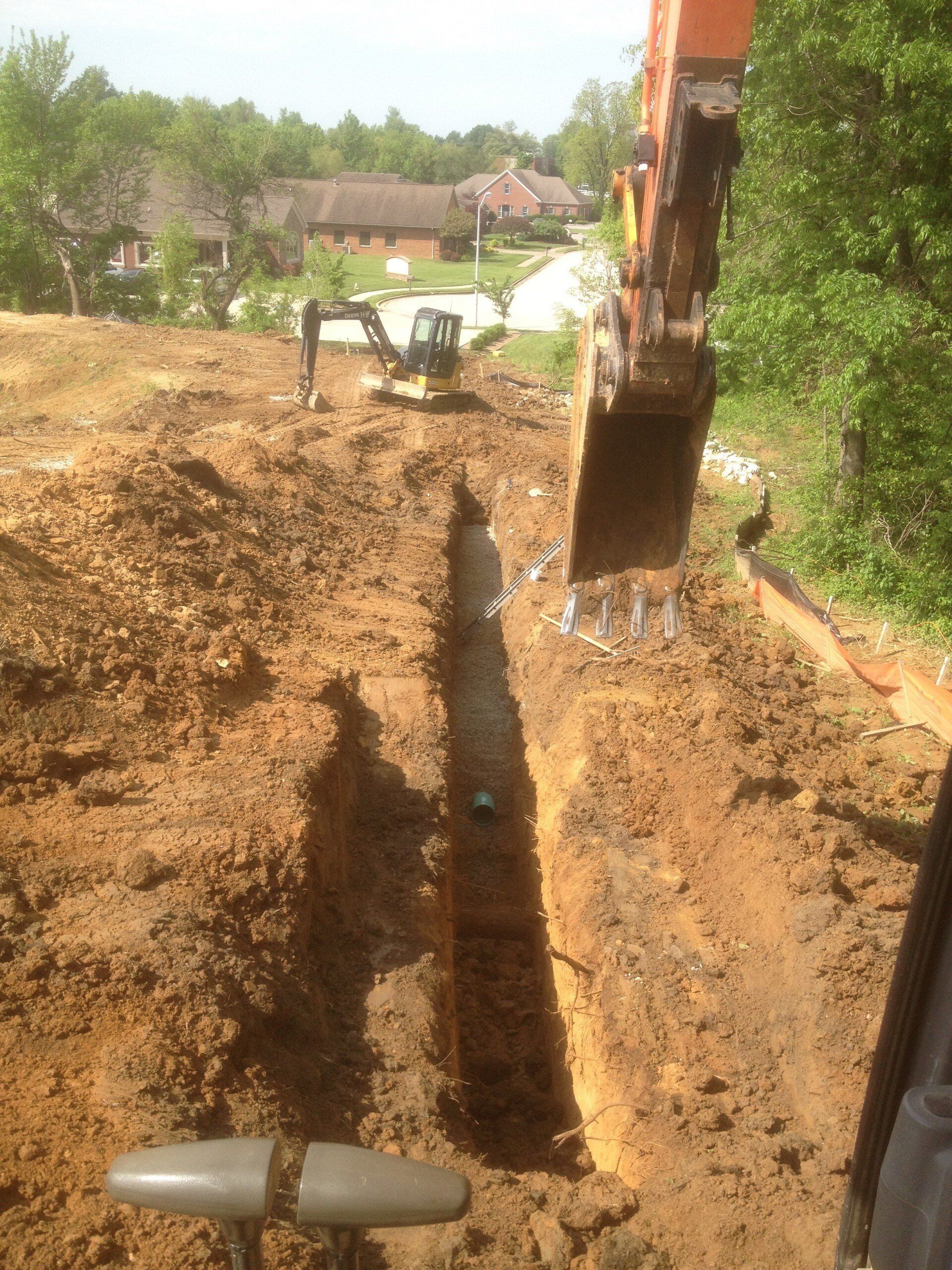 Sewer Main Extension for Hartz Construction — Owensboro, KY — Hagerman Plumbing & Heating