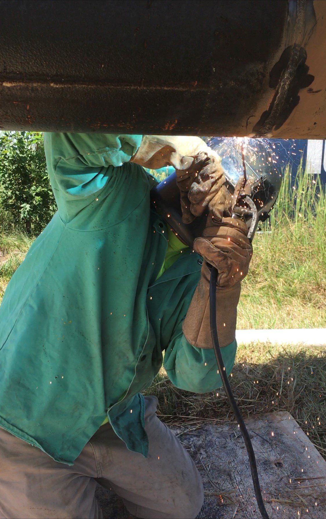 Welding Up Bore Case — Owensboro, KY — Hagerman Plumbing & Heating