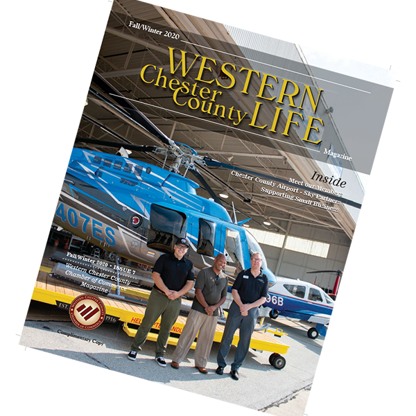 The cover of the western chester county life magazine