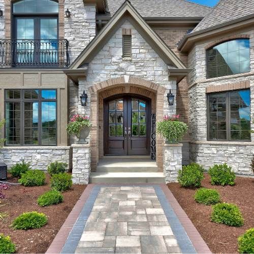 decorative concrete entryway and sidewalks dallas texas