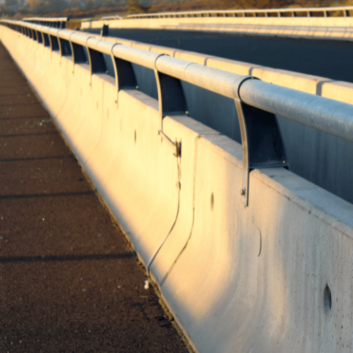 commercial concrete crash barrier and guardrail installation company