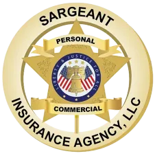 Sargeant Insurance Agency, LLC logo with gold seal and “Silver Lining Insurance Services” text on white background