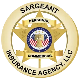 Sargeant Insurance Agency, LLC logo with gold seal and “Silver Lining Insurance Services” text on white background