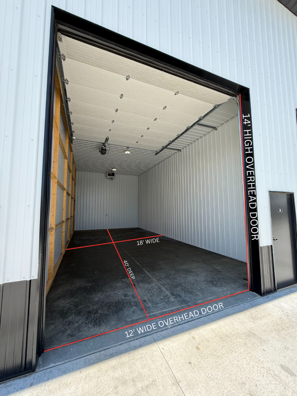 14x40' Heated Storage Unit in Hartford, SD