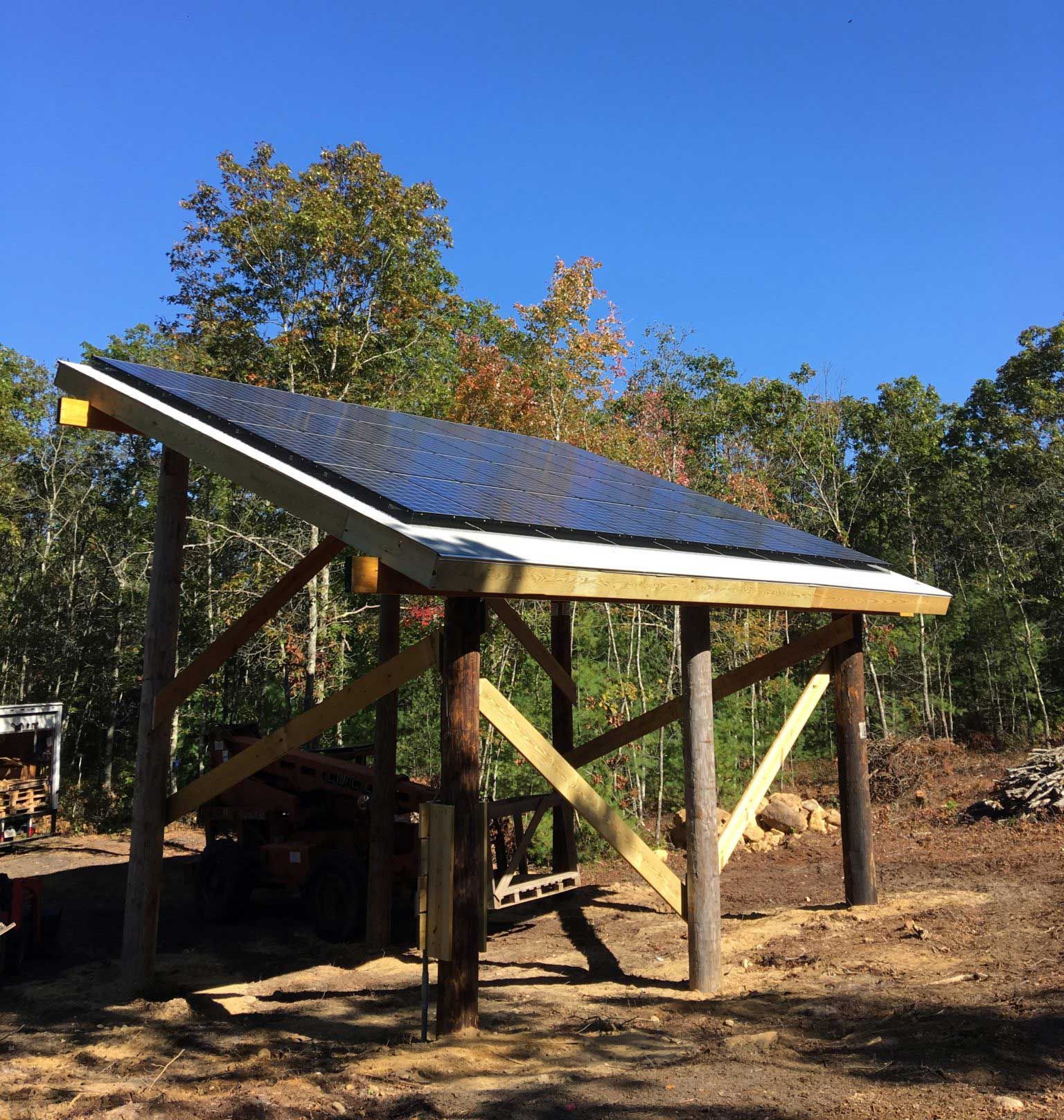 Solar Pole Barn in Plymouth