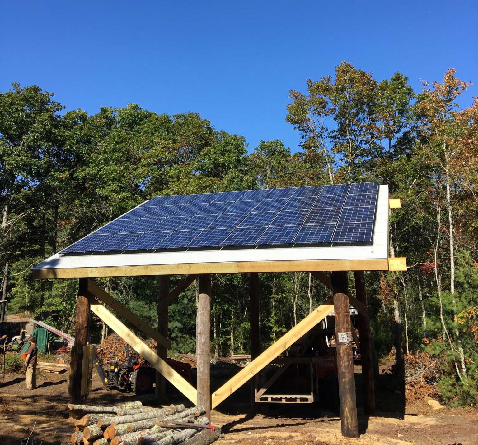 9.36kW Solar Pole Barn in Plymouth
