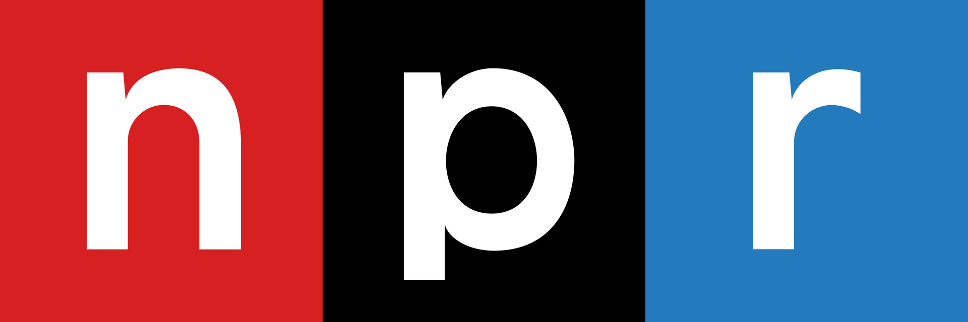 The NPR logo featuring the lowercase letters "n", "p", and "r" in white, each inside its own red, black, and blue square.