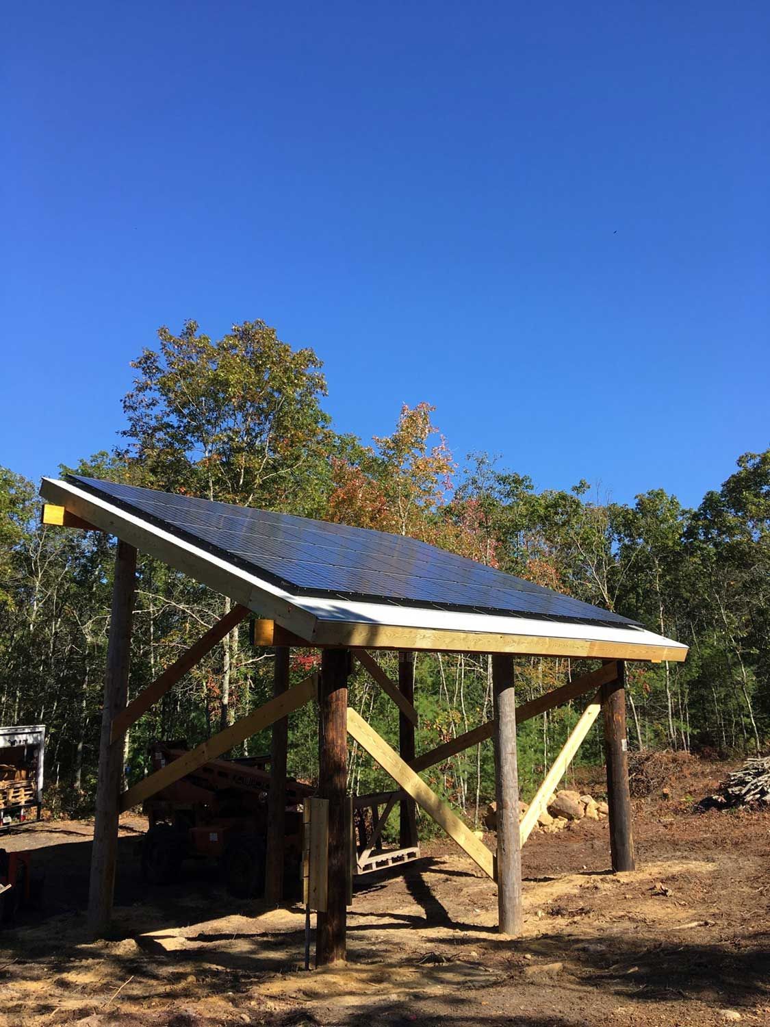 Solar Pole Barn in Plymouth