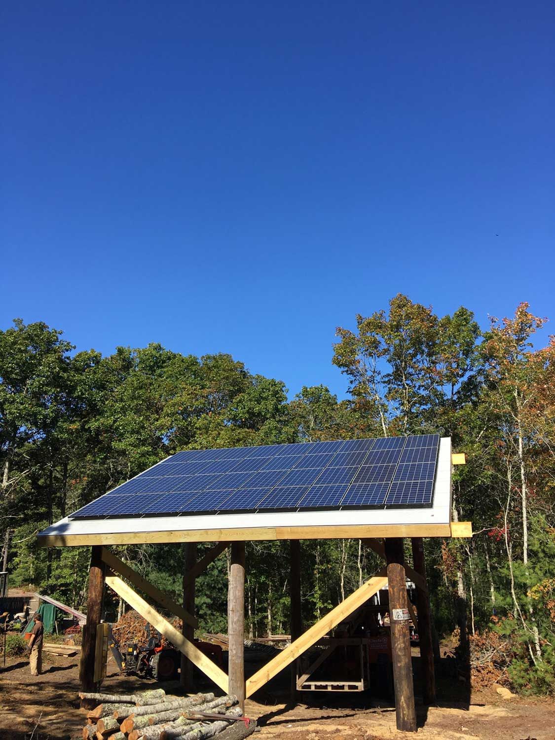 9.36kW Solar Pole Barn in Plymouth