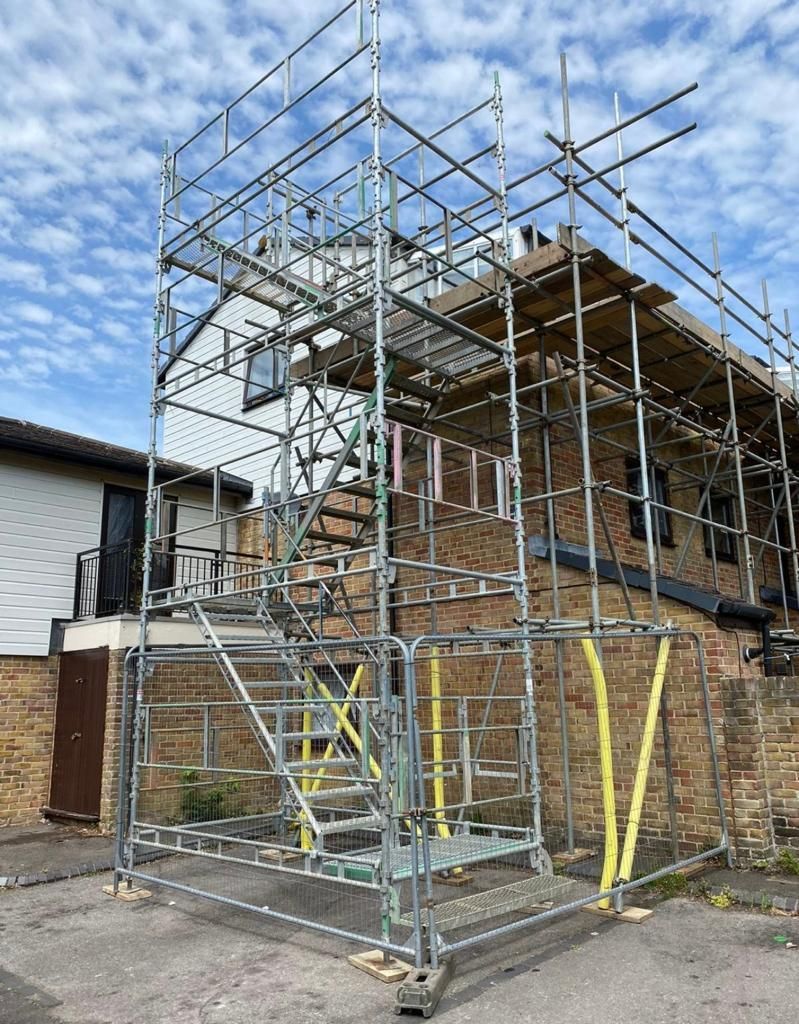 access scaffolding tower house extension works
