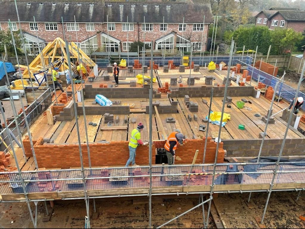 new build scaffolding extension structure Guildford