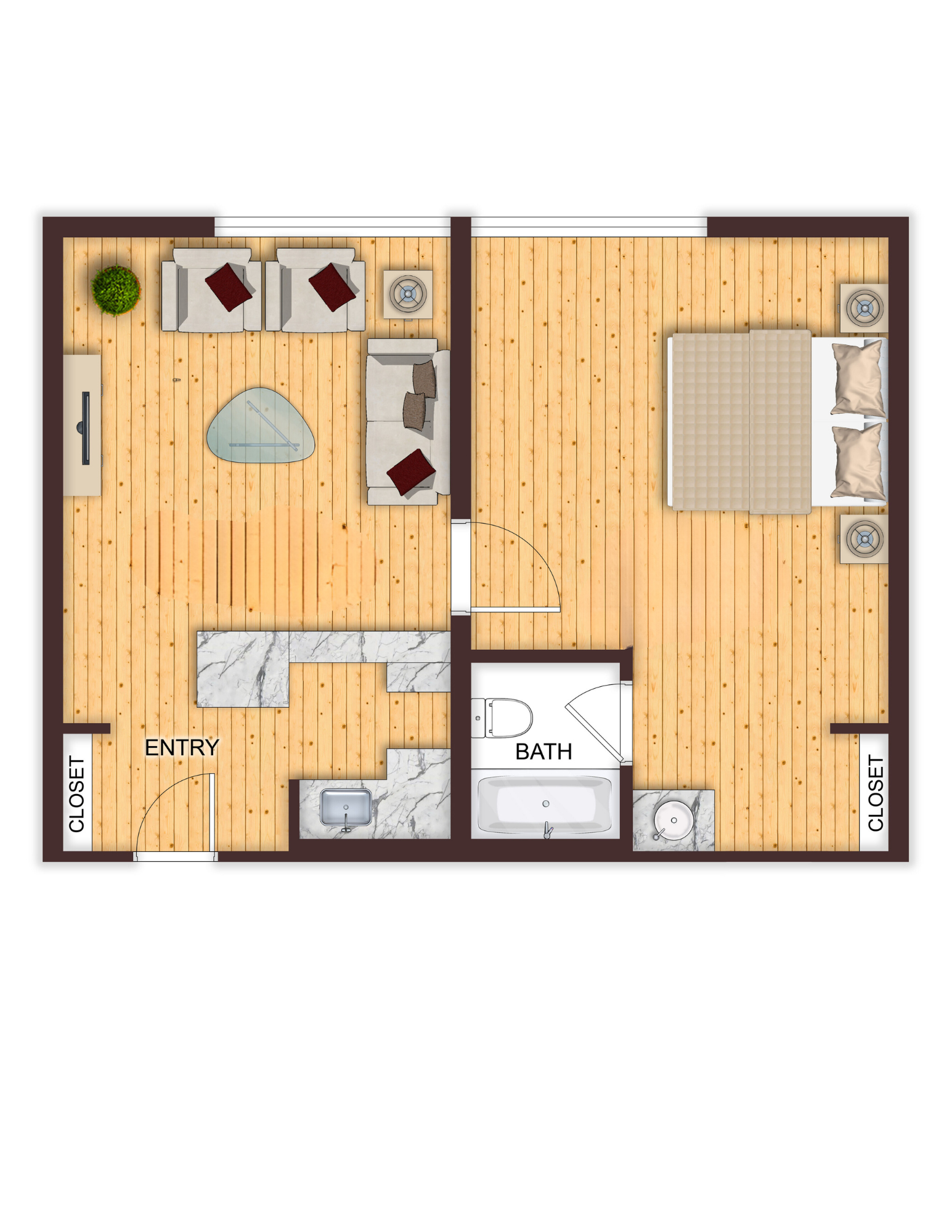 The McCoy @ 8035 Apartments For Rent Floor Plan