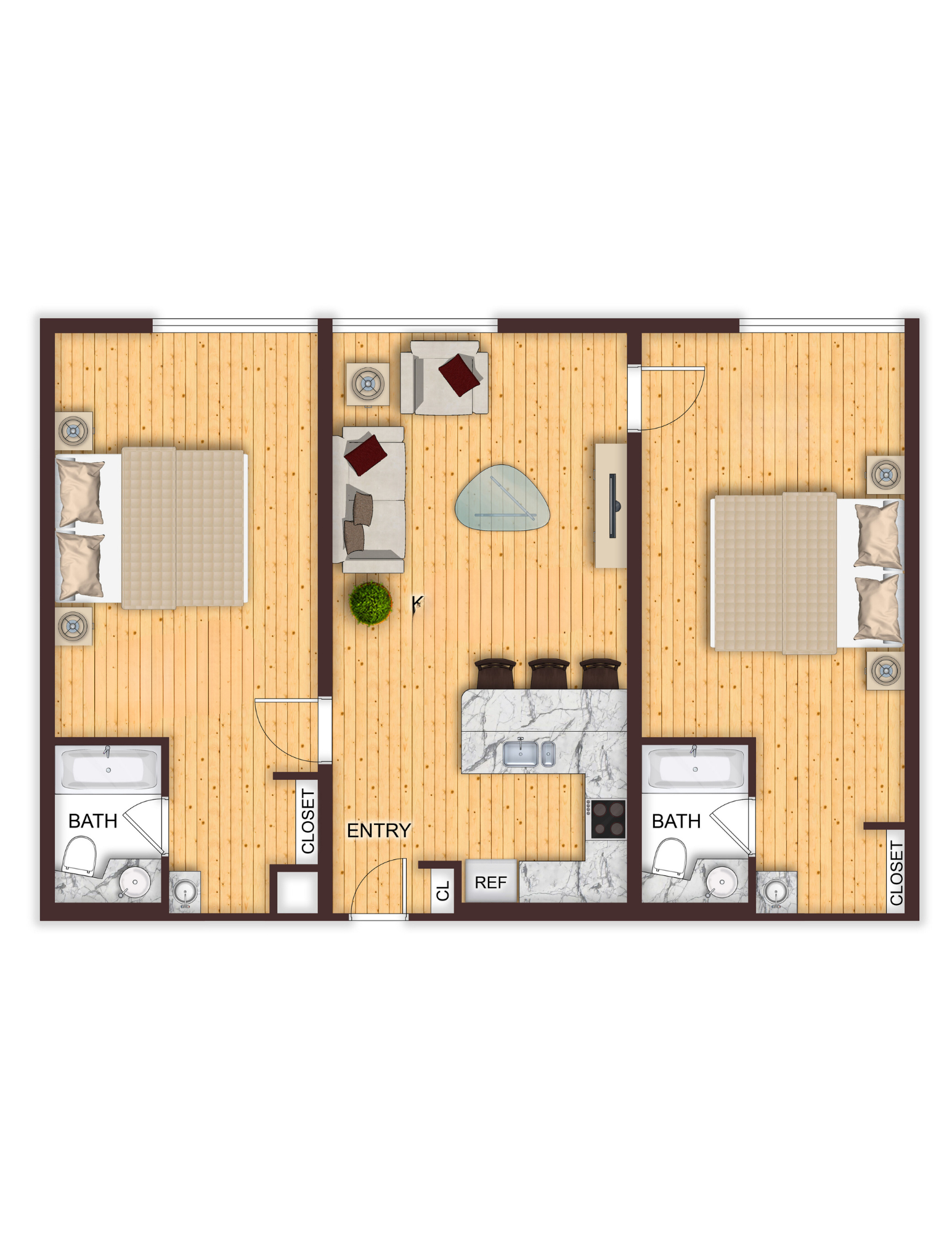 The McCoy @ 8035 Apartments For Rent Floor Plan
