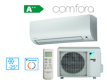 Daikin Comfora šilumos siurblys oras oras