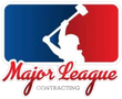 Major League Contracting logo with white worker silhouette on red and blue background