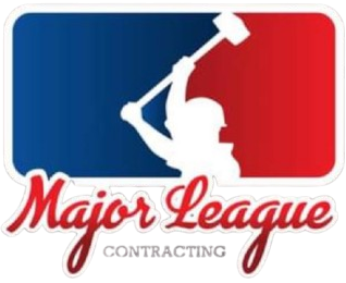 Major League Contracting logo with white worker silhouette on red and blue background