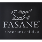 Logo nero di Fasane con icona di uccello e la scritta “FASANE ristorante tipico”