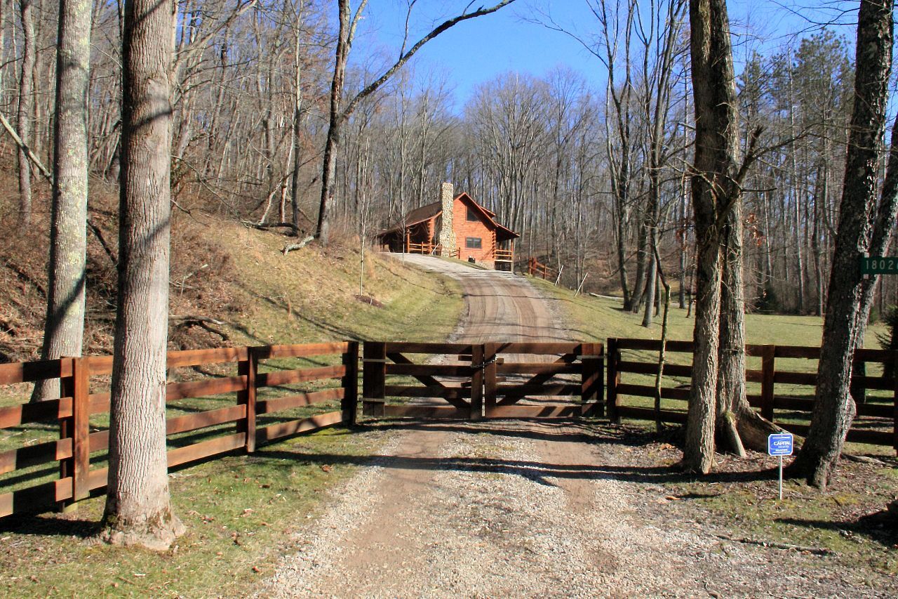Another premium log cabin sold by the Parker Team in the famous Hocking Hills, private setting plus heavily wooded acreage
