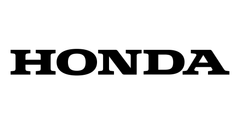 Black HONDA logo text on a white background