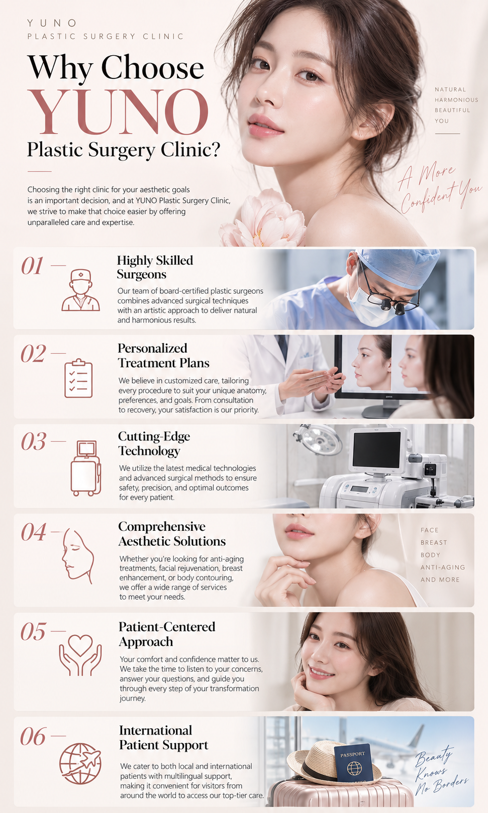 Why choose YUNO Plastic Surgery Clinic