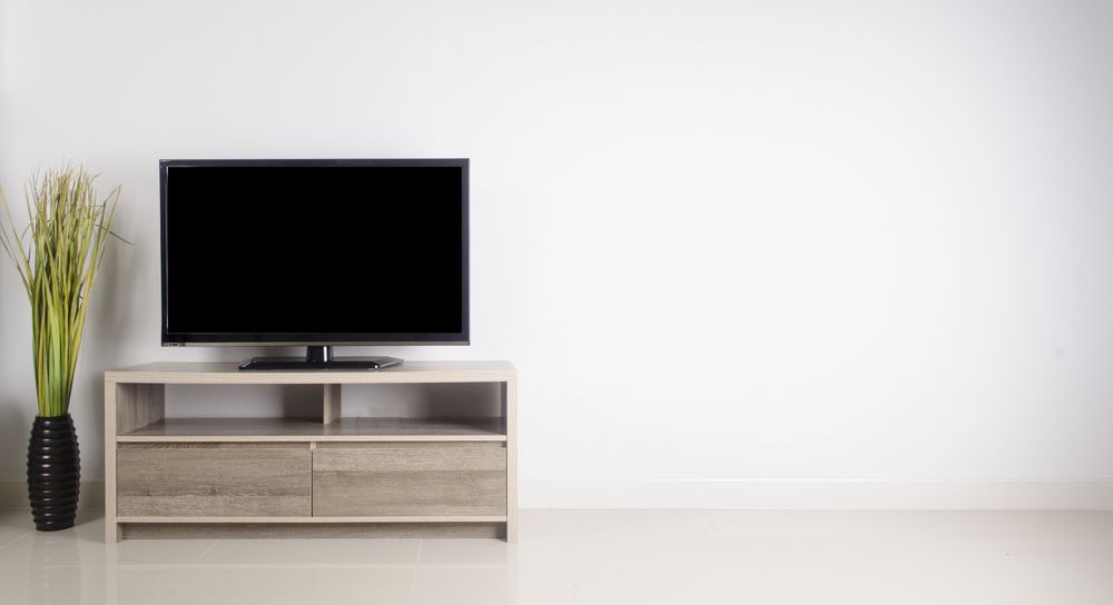 Flat Screen TV on Console Table  — Gold Coast Linen Hire in Tugun, QLD