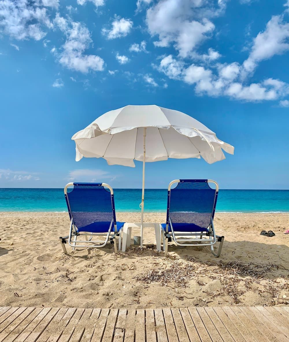 Beach Chairs and Umbrella — Gold Coast Linen Hire in Tugun, QLD