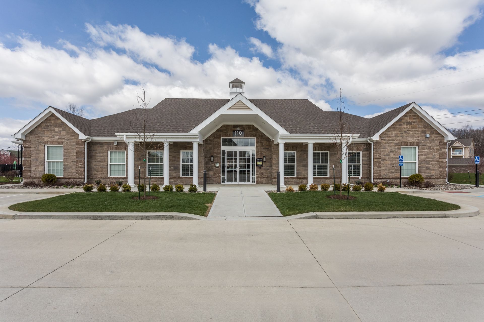exterior photo of apartment clubhouse
