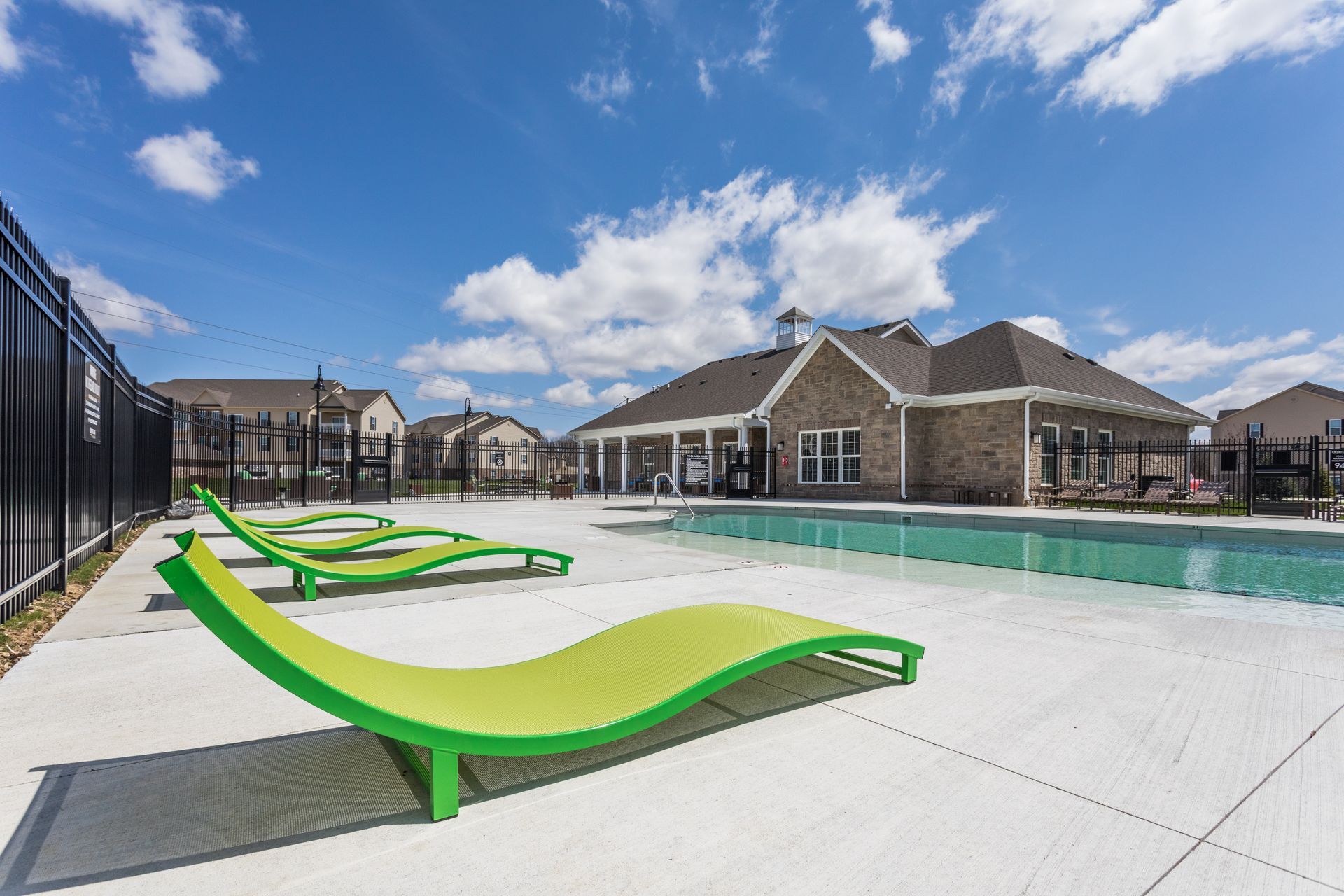 photo of poolside sundeck